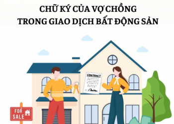 Chữ ký của vợ chồng trong giao dịch bất động sản
